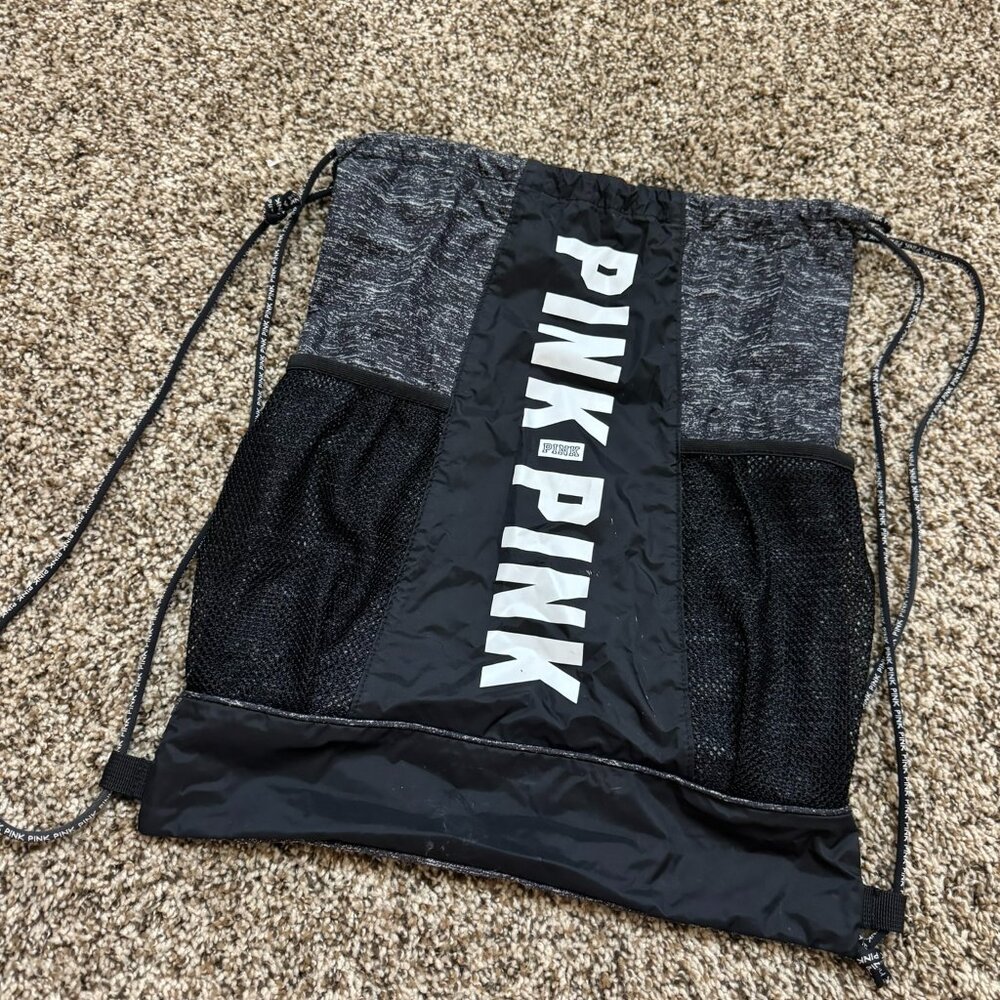 Vs Pink Drawstring Backpack - image 1